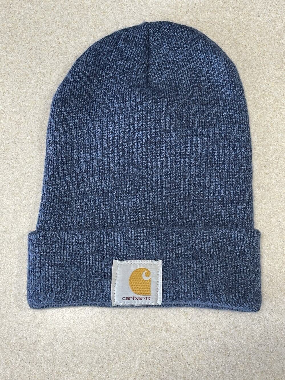 Carhartt Blue Winter Cuff Beanie Hat/Cap - Adult Men’s/Women’s One Size